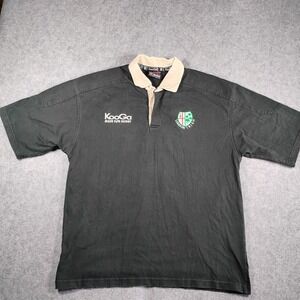 KooGa London Irish Rugby Jersey Men XL Black Beer Pint St Patricks Day